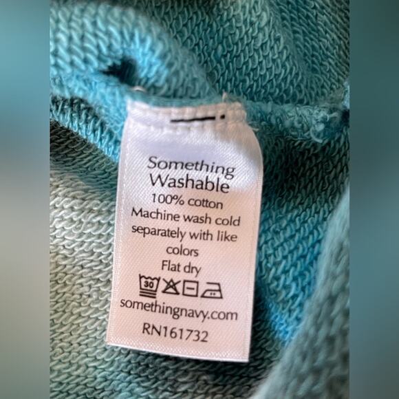 New ~ SOMETHING NAVY ~ REVOLVE Meghan Ruffle Sweatshirt sz XL 100% Cotton - Picture 5 of 9